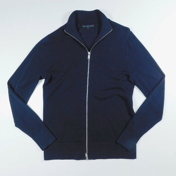 DRYKORN FOR BEAUTIFUL PEOPLE Mens Small ANTONIO Navy Blue Cardigan Sweater - Picture 1 of 4